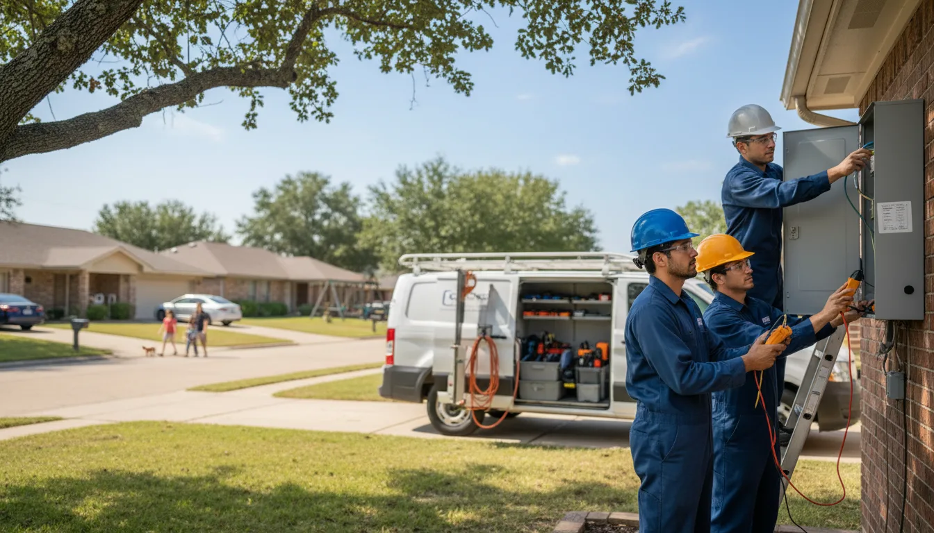 Certified electrician providing emergency electrical services in Preston Park, PA